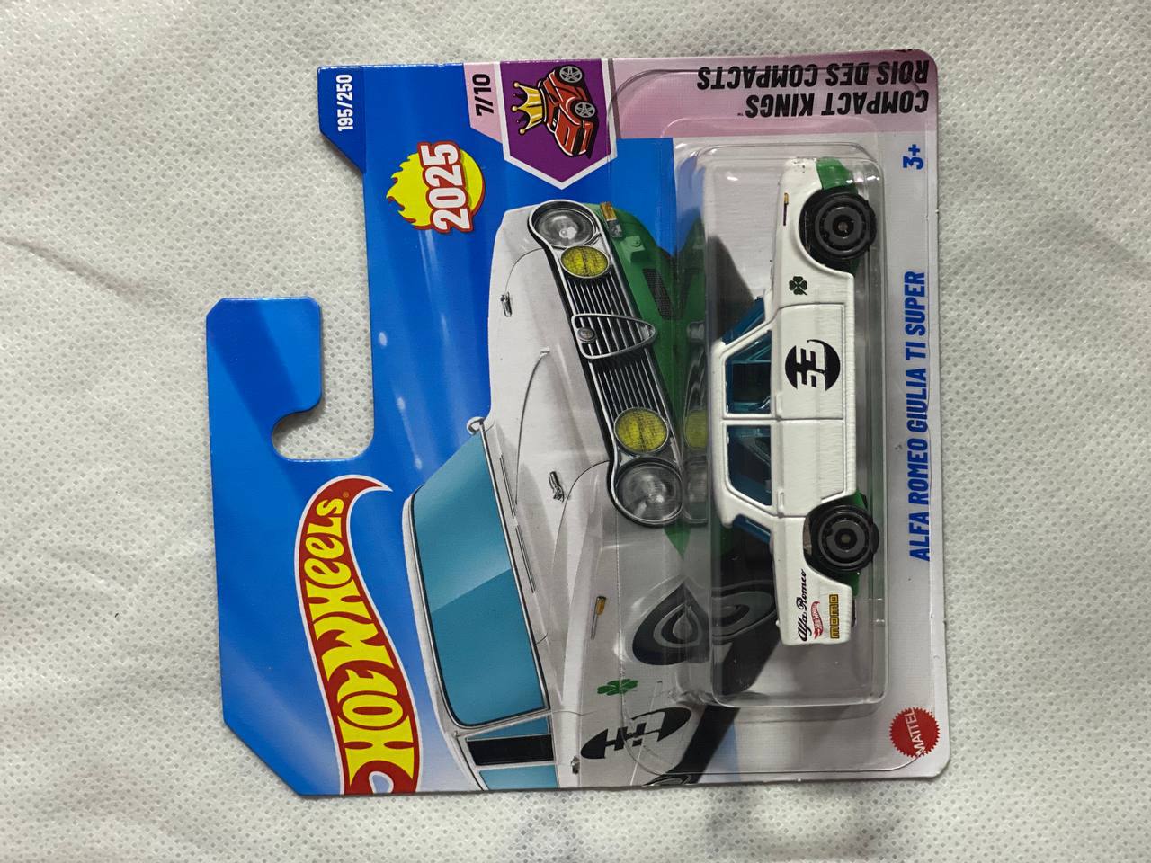 Hot Wheels 2025 Alfa Romeo Giulia TI Super β Bundle of 2 (RM37) | Rare Collectible Die-Cast 1:64