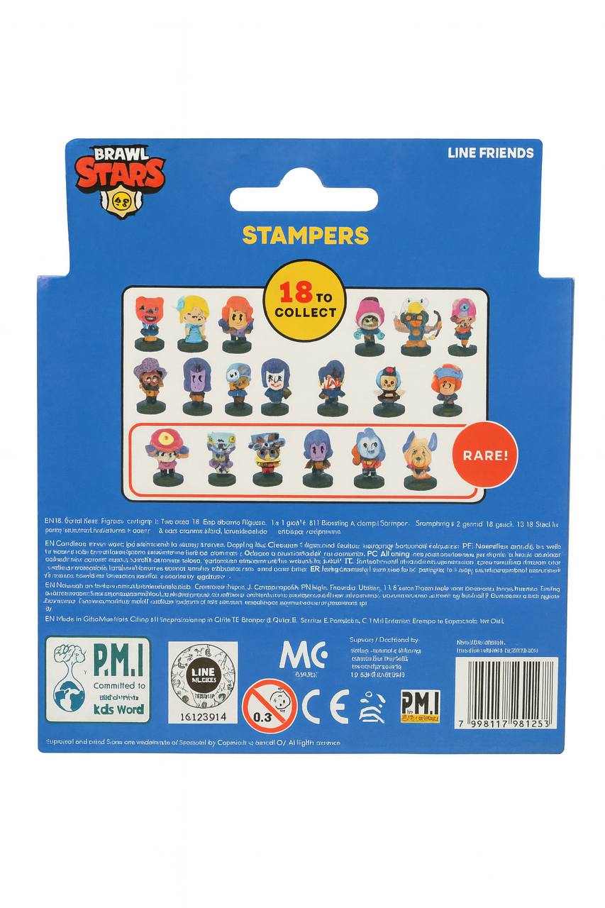 Brawl Stars Stampers 2-Pack Collectible Figures | 18 to Collect
