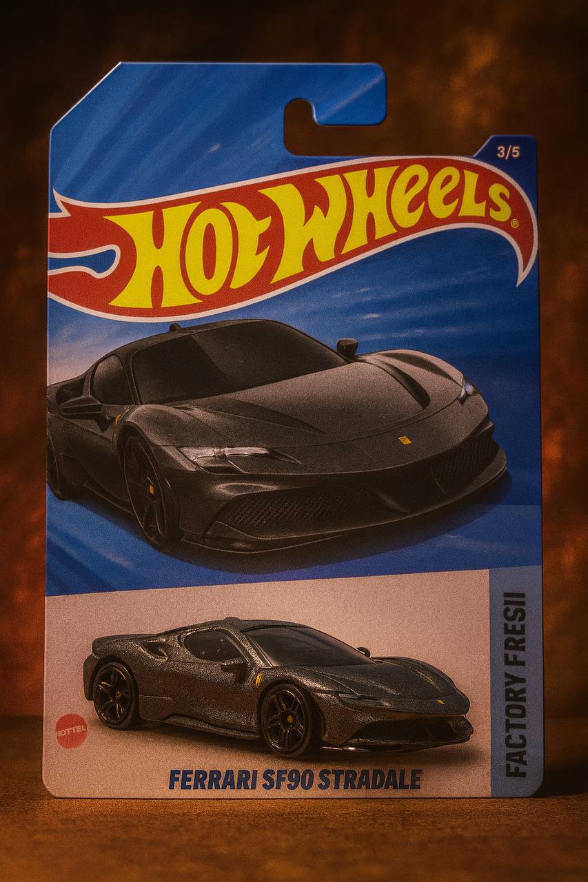 Hot Wheels Ferrari SF90 Stradale 2022 – Black Factory Fresh Die-Cast 1:64 Collectible