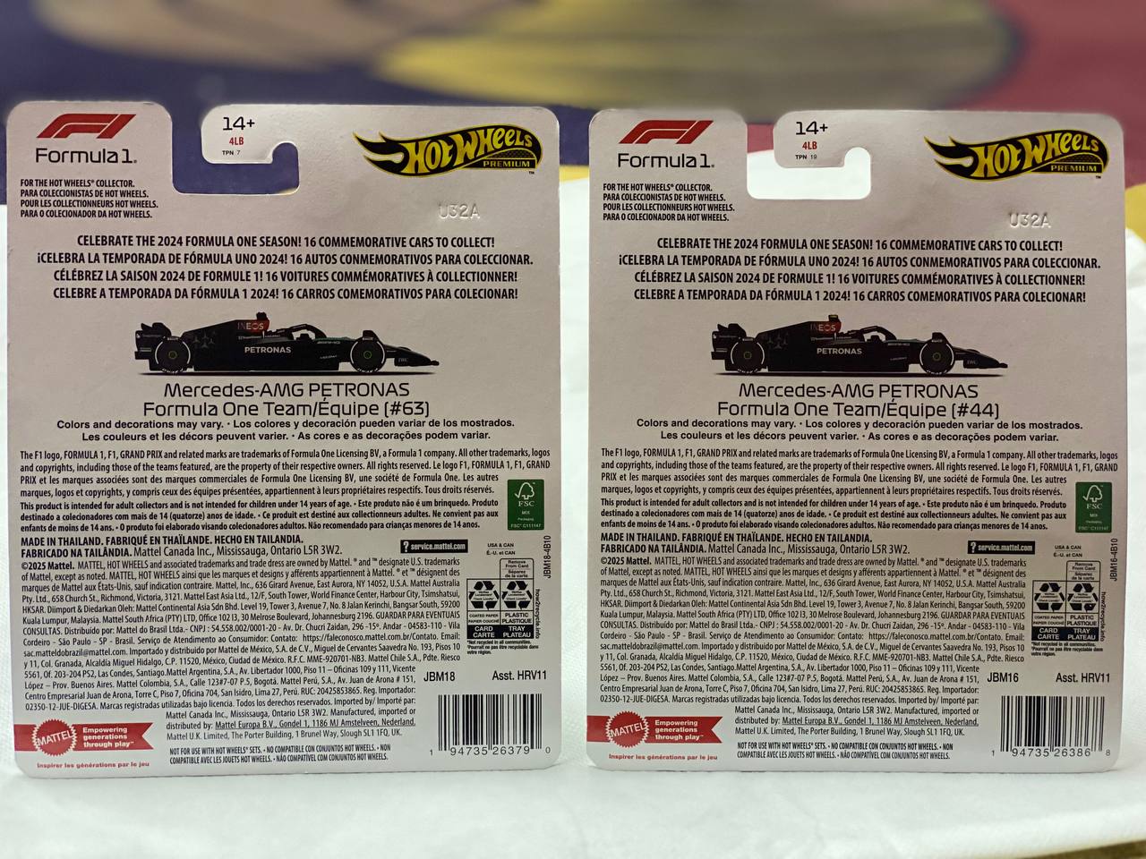 Hot Wheels Premium – Mercedes-AMG Petronas Formula One Team (F1 2024 Edition)