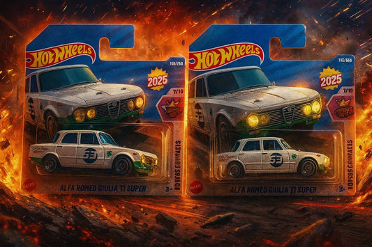 Hot Wheels 2025 Alfa Romeo Giulia TI Super – Bundle of 2 (RM37) | Rare Collectible Die-Cast 1:64