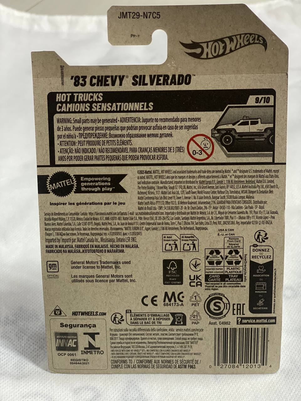 Hot Wheels ’83 Chevy Silverado – Black/Gold 157/250 Mainline 2022 (9/10 Trucks)