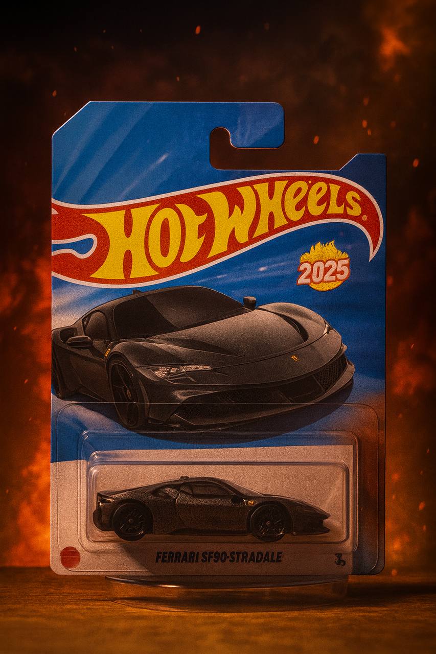 Hot Wheels Ferrari SF90 Stradale 2022 – Black Factory Fresh Die-Cast 1:64 Collectible
